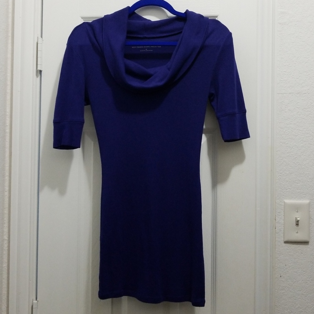 Express- sexy basic cowl neck tee